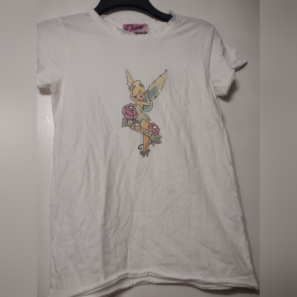Disney Vintage by Jackie Brander Distressed style Tinkerbell T shrt